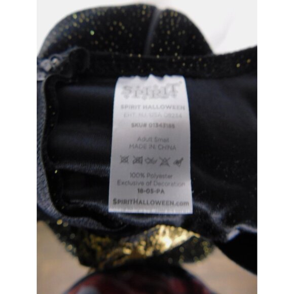 Small Black Gold 1920s Flapper Fringe Dress Glam - Picture 11 of 11